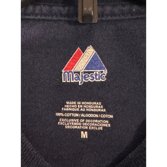 Majestic navy blue New York Yankees World Series Derek Jeter shirt size Medium - Picture 4 of 7